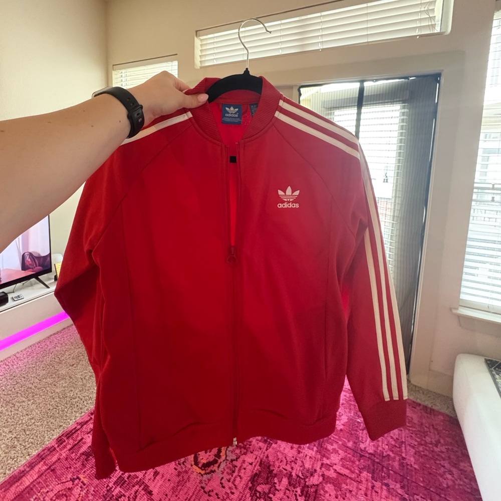 Adidas Red and Blue Track Jacket
